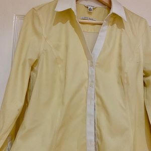 Calvin Klein Women's Two Tone Dress Shirt